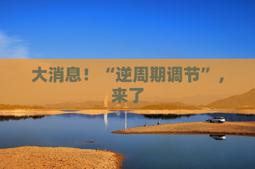 大消息！“逆周期调节”，来了