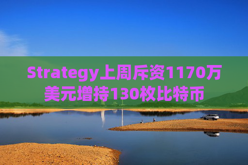 Strategy上周斥资1170万美元增持130枚比特币  第1张