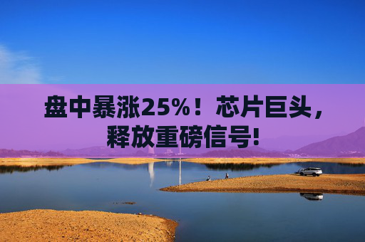 盘中暴涨25%！芯片巨头，释放重磅信号!  第1张