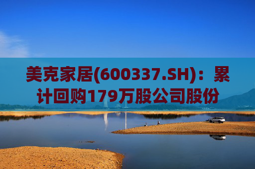 美克家居(600337.SH)：累计回购179万股公司股份