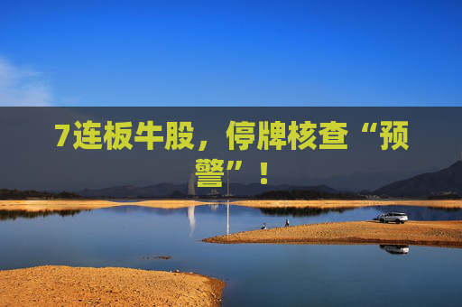 7连板牛股，停牌核查“预警”！