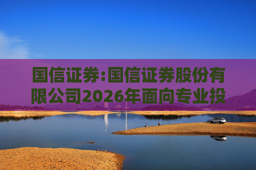 国信证券:国信证券股份有限公司2026年面向专业投资者公开发行永续次级债券（第二期）信用评级报告