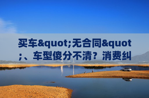 买车"无合同"、车型傻分不清？消费纠纷这样维权更有效