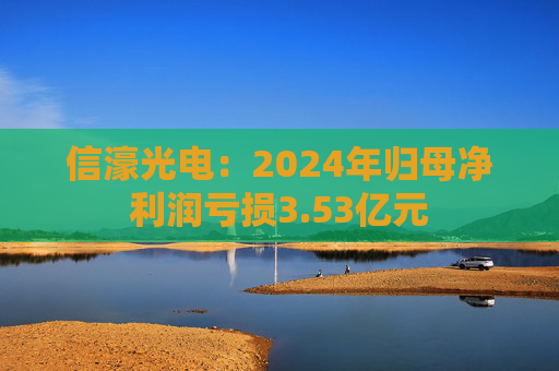 信濠光电：2024年归母净利润亏损3.53亿元