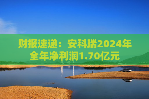 财报速递:安科瑞2024年全年净利润1.70亿元