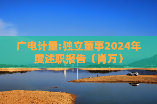 广电计量:独立董事2024年度述职报告（肖万）