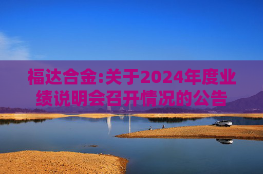 福达合金:关于2024年度业绩说明会召开情况的公告  第1张