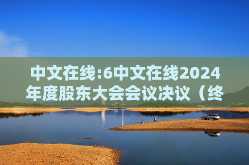 中文在线:6中文在线2024年度股东大会会议决议（终版）