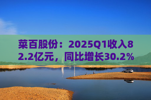 菜百股份：2025Q1收入82.2亿元，同比增长30.2%