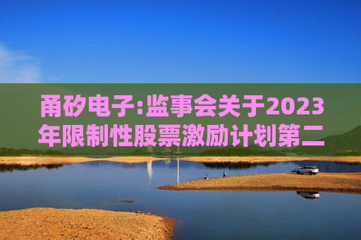 甬矽电子:监事会关于2023年限制性股票激励计划第二个归属期归属名单的核查意见