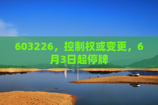 603226,控制权或变更,6月3日起停牌 第1张 603226,控制权或变更,6月3日起停牌 第1张