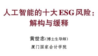 会计专家黄世忠║人工智能的十大ESG风险：解构与缓释 芯片需求和算力扩张导致电力与水资源过度消耗