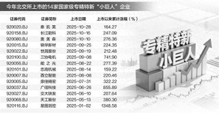 北交所“小巨人”军团崛起 创新型中小企业集群效应凸显(附股)
