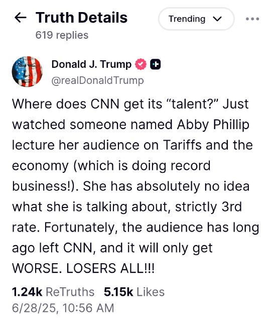 特朗普:CNN记者三流水平 全是失败者 第1张 特朗普:CNN记者三流水平 全是失败者 第1张